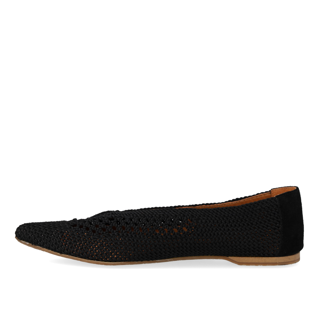 Gewebte Ballerina mit spitzer Spitze