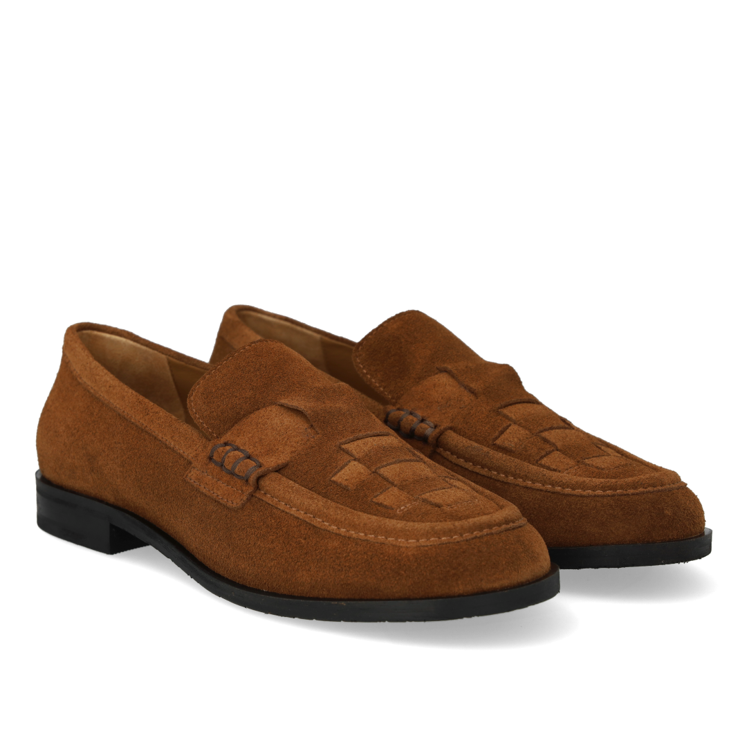 Loafer mit Flechtdetail