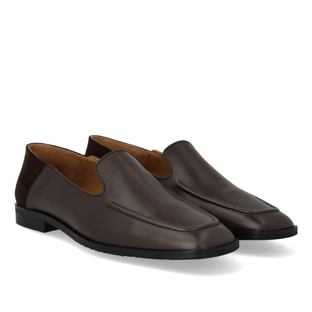 Loafer mit Veloursdetail