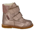 TEX-Stiefel mit Glitzer und Klettverschluss