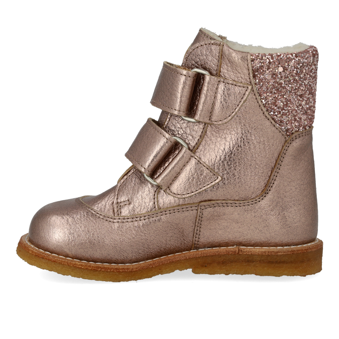 TEX-Stiefel mit Glitzer und Klettverschluss