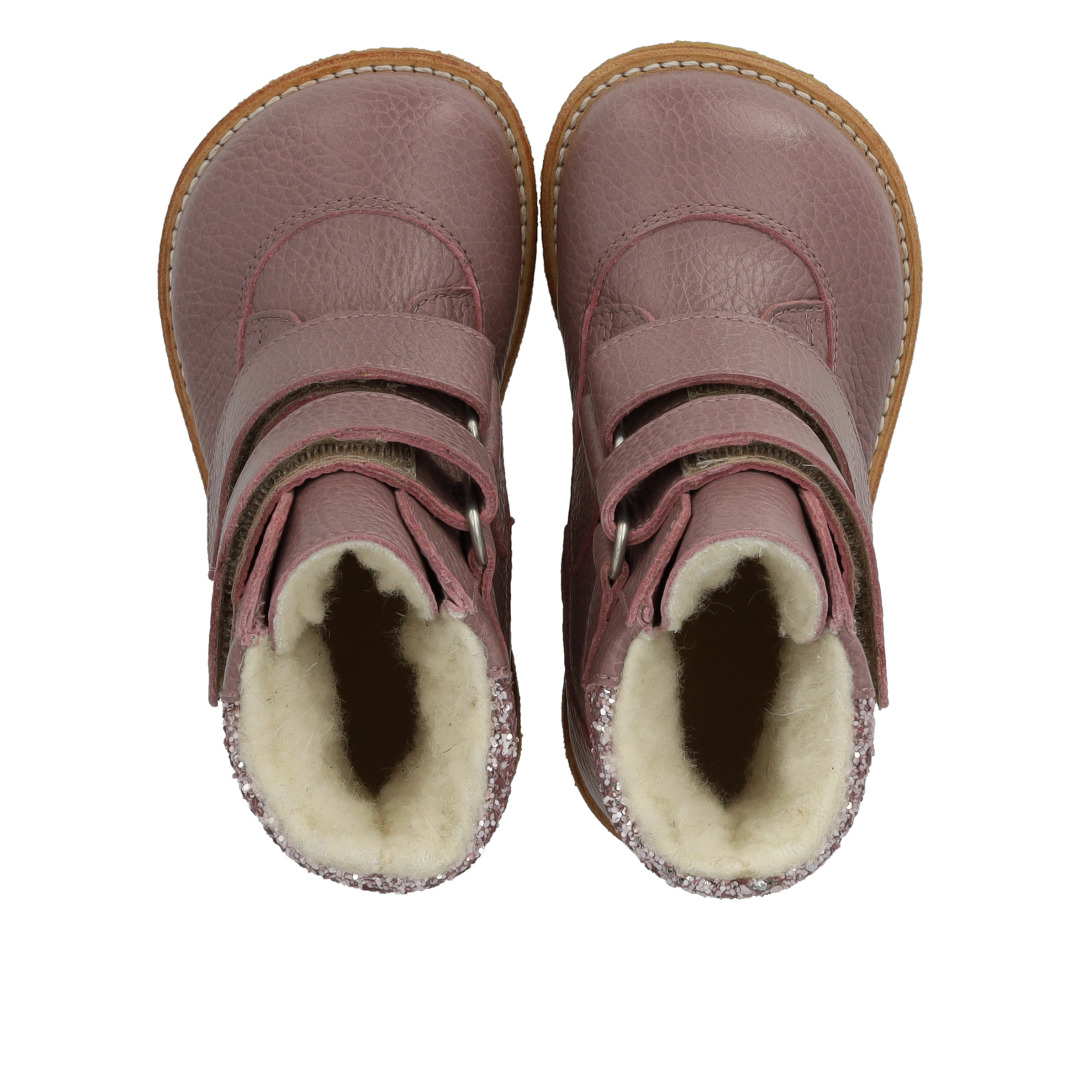 TEX-Stiefel mit Glitzer und Klettverschluss