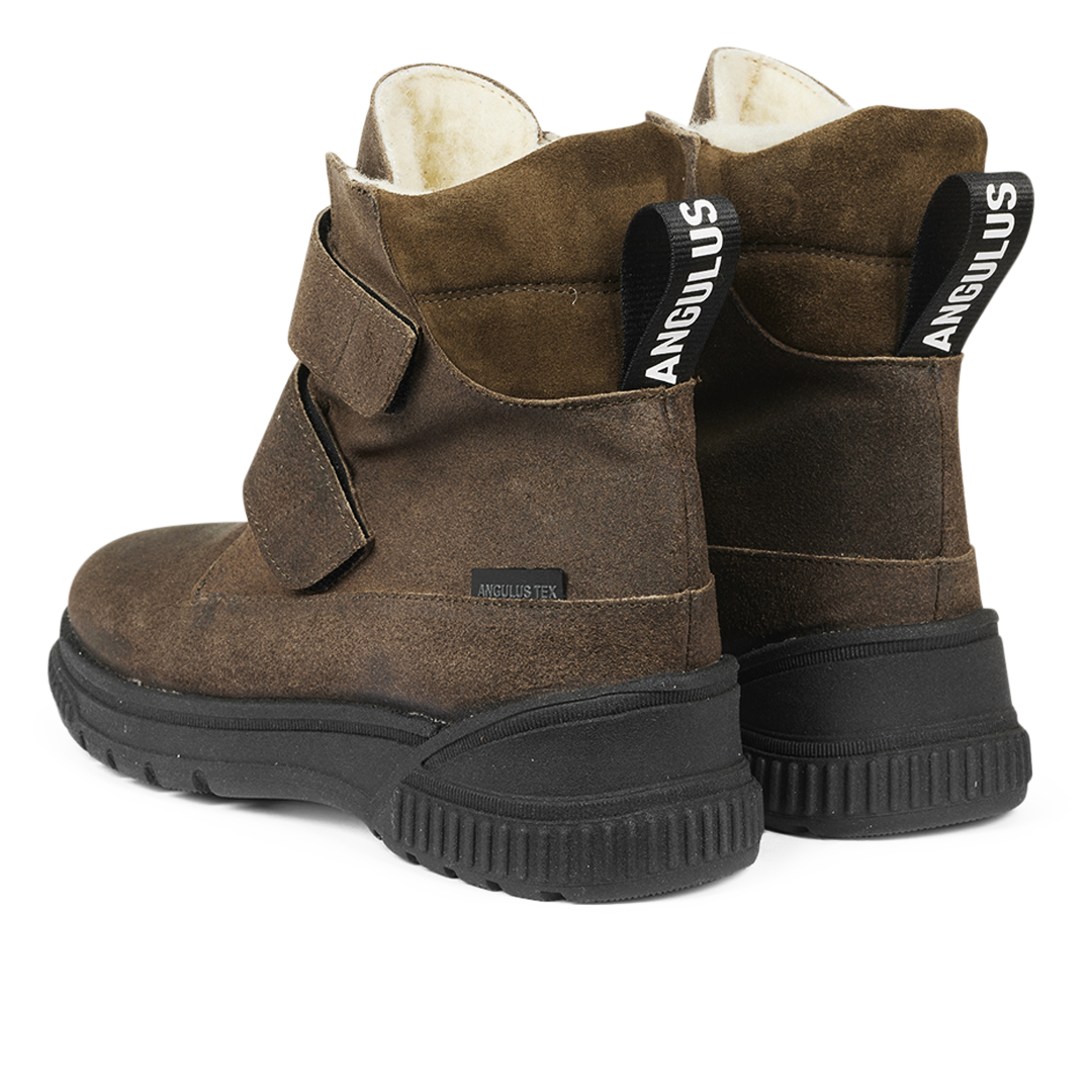 TEX-Stiefel mit Klettverschluss und Wollfutter