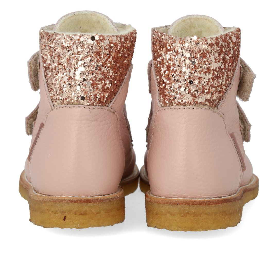 TEX-Stiefel mit Glitzer und Klettverschluss