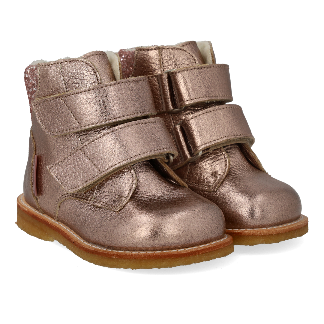 TEX-Stiefel mit Glitzer und Klettverschluss