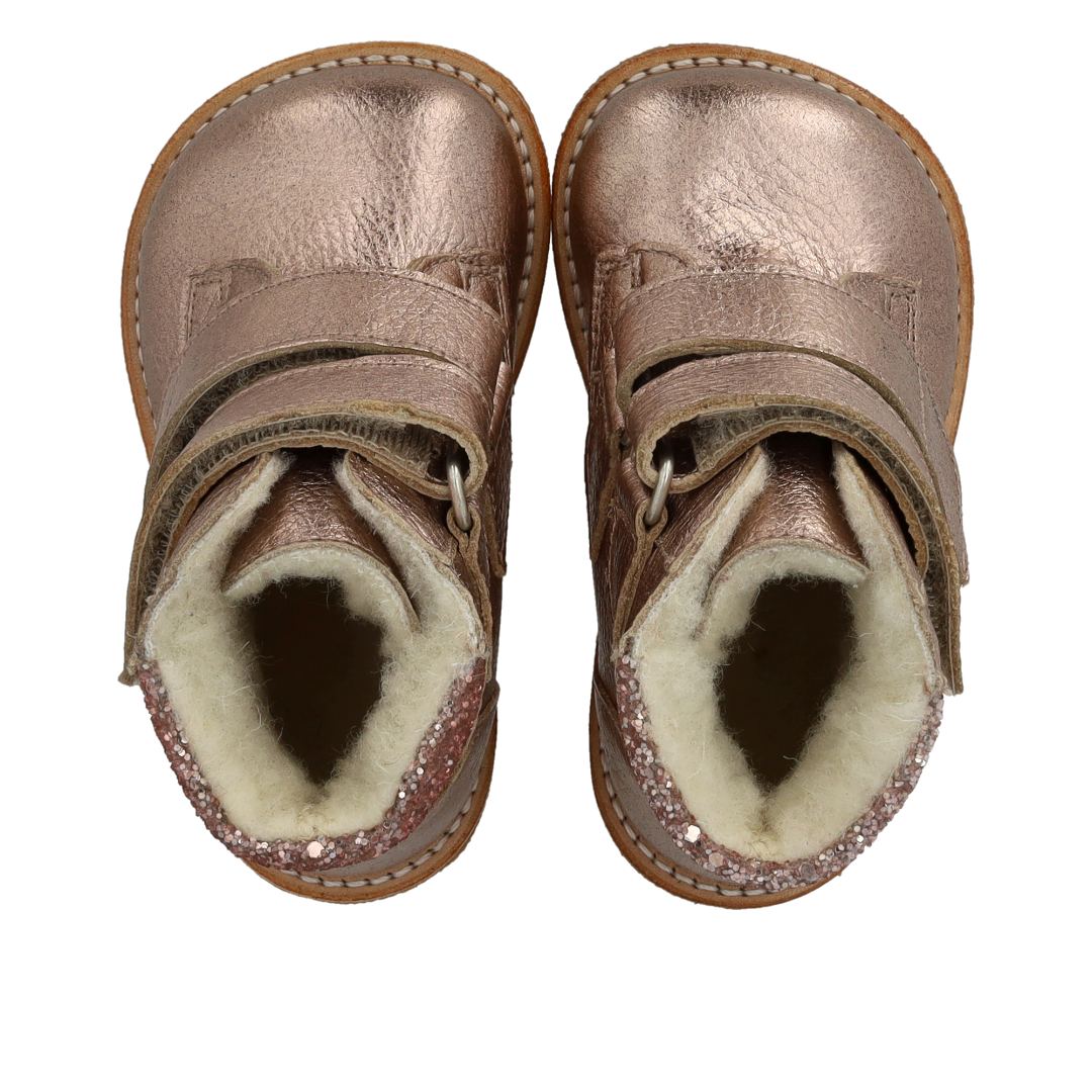 TEX-Stiefel mit Glitzer und Klettverschluss
