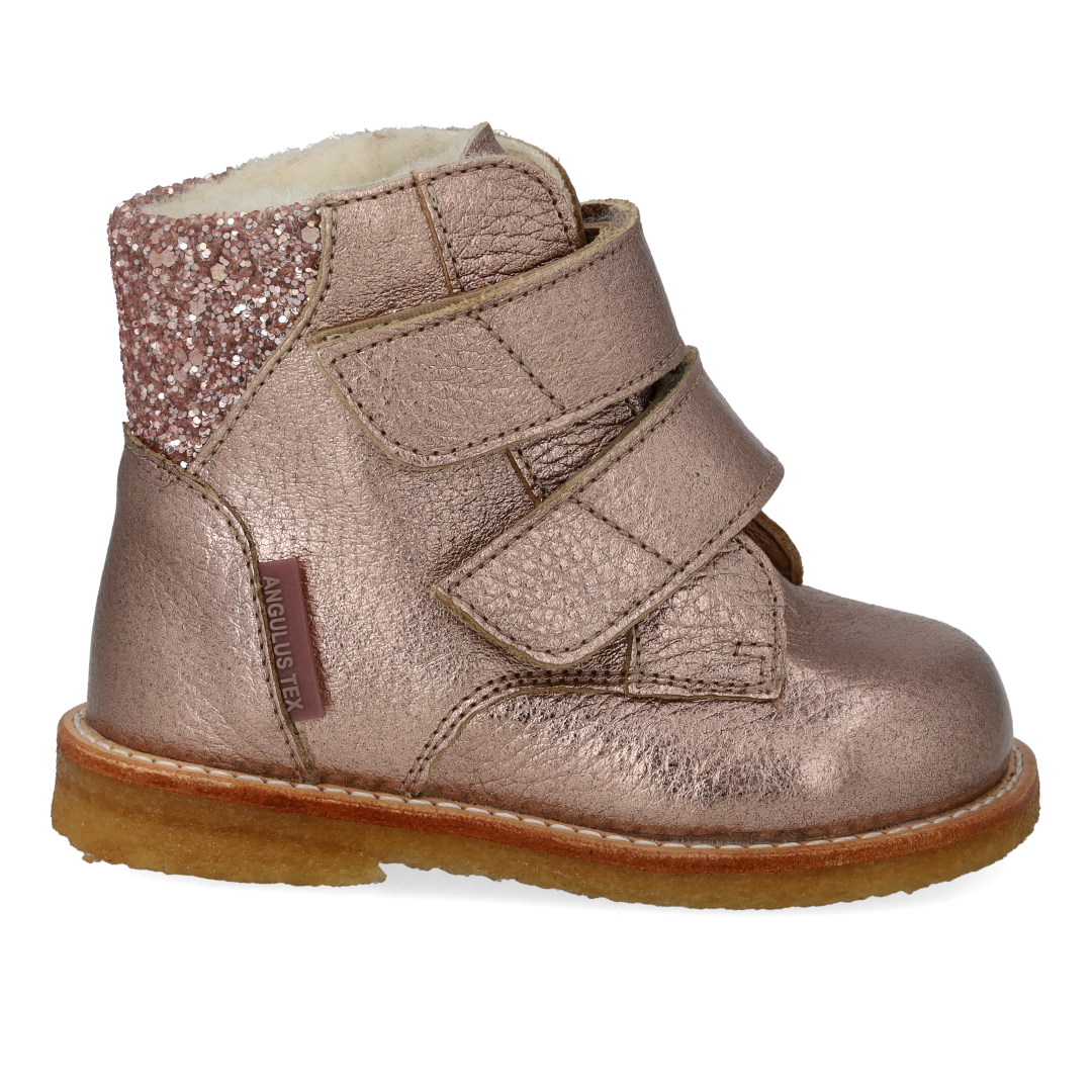 TEX-Stiefel mit Glitzer und Klettverschluss