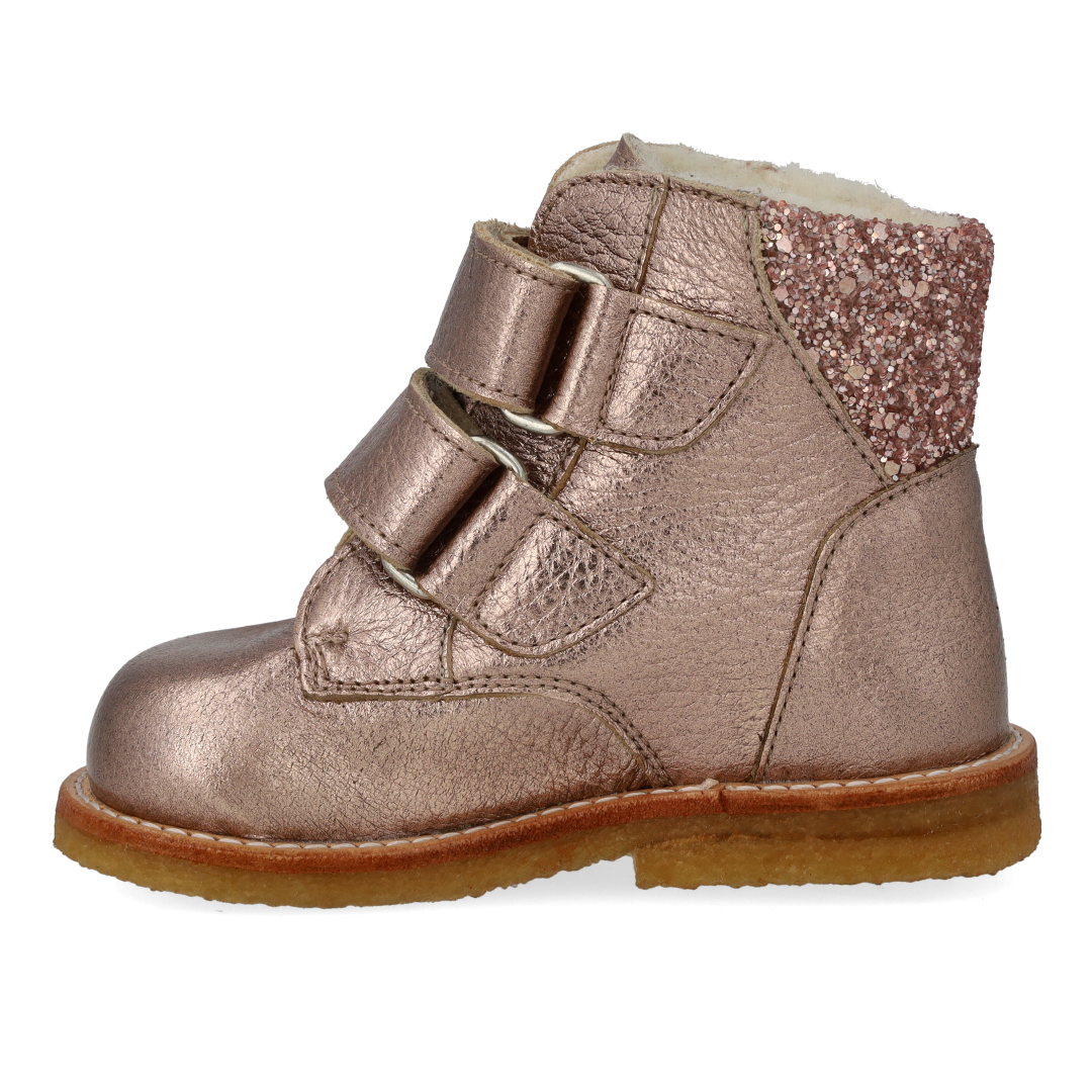 TEX-Stiefel mit Glitzer und Klettverschluss
