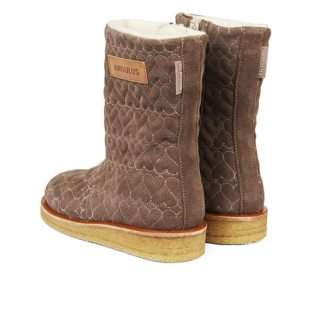 TEX-Stiefel mit Herzen und Reißverschluss