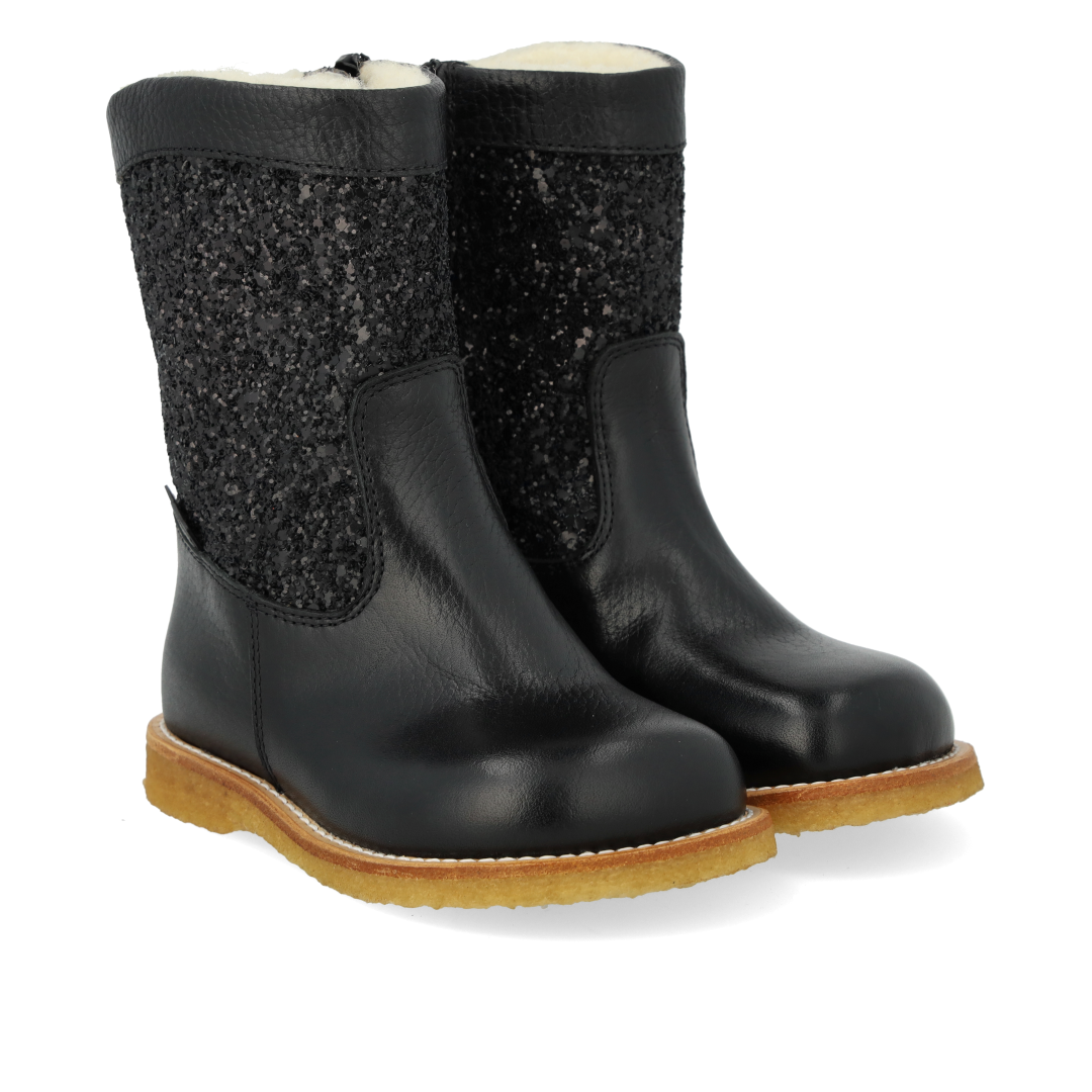 TEX-Stiefel mit Glitzer und Reißverschluss