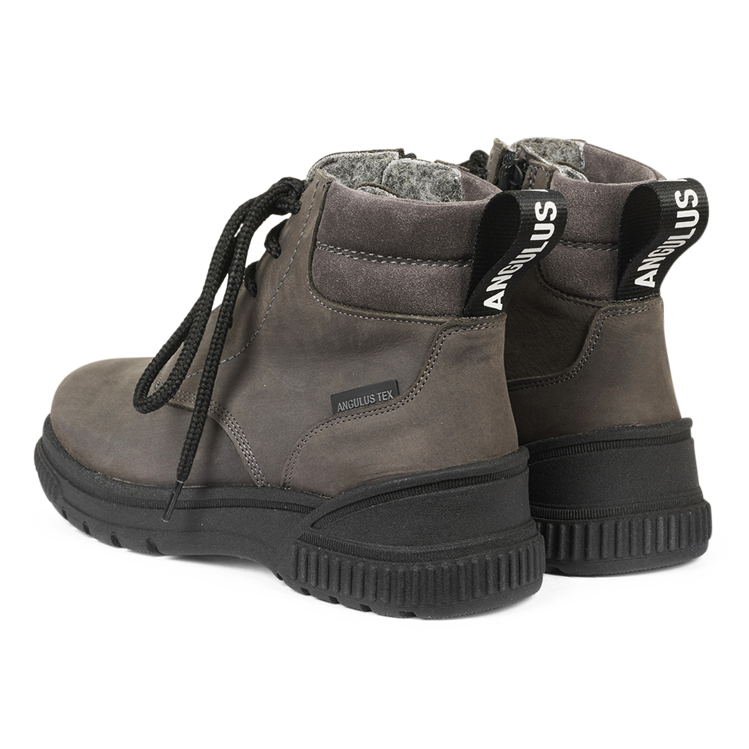 TEX-Schnürstiefel mit Reißverschluss