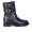 TEX-Stiefel mit Nieten, Schnallen und Reißverschluss