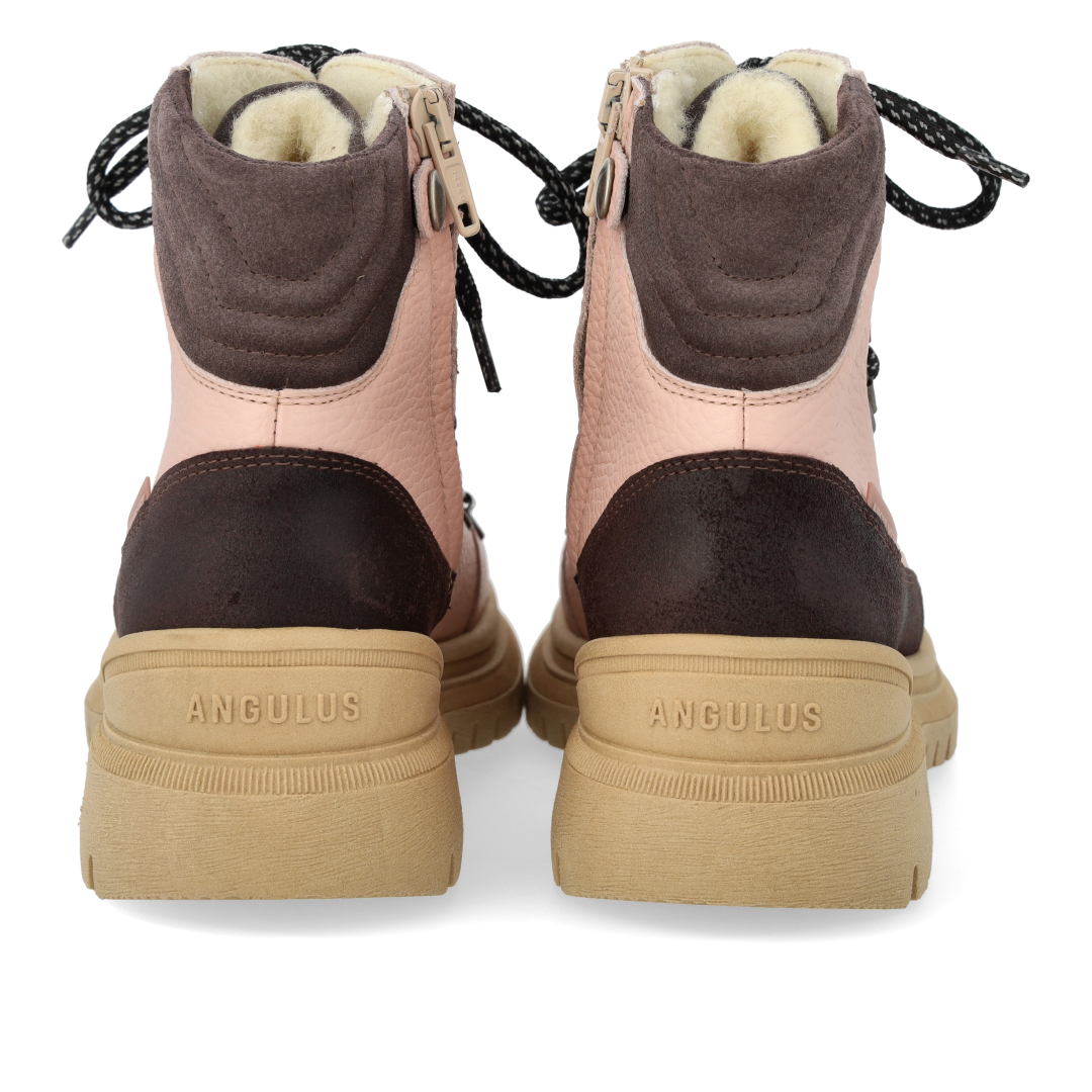 Colourblock TEX-Schnürstiefel mit kontrastfarbener Öse