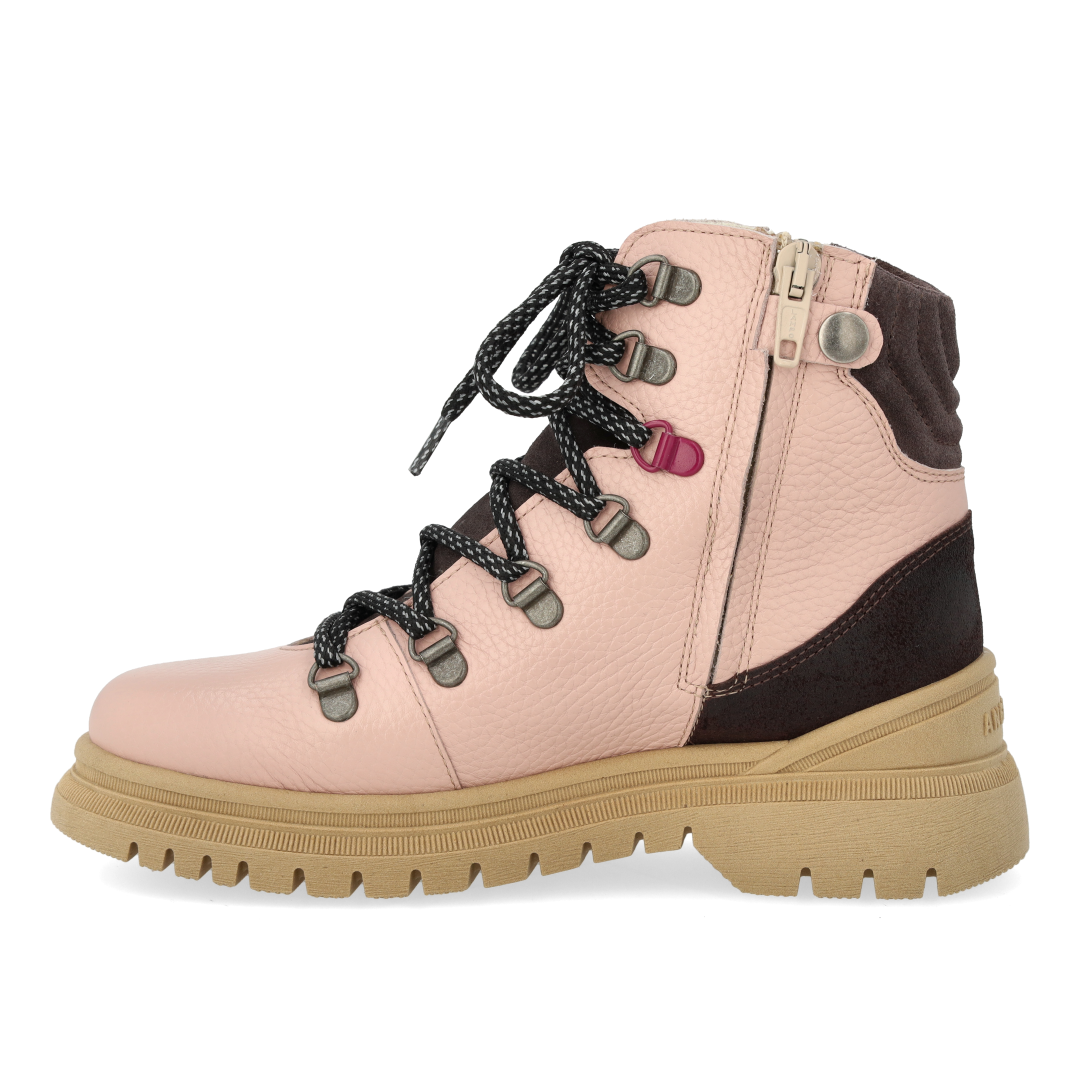 Colourblock TEX-Schnürstiefel mit kontrastfarbener Öse