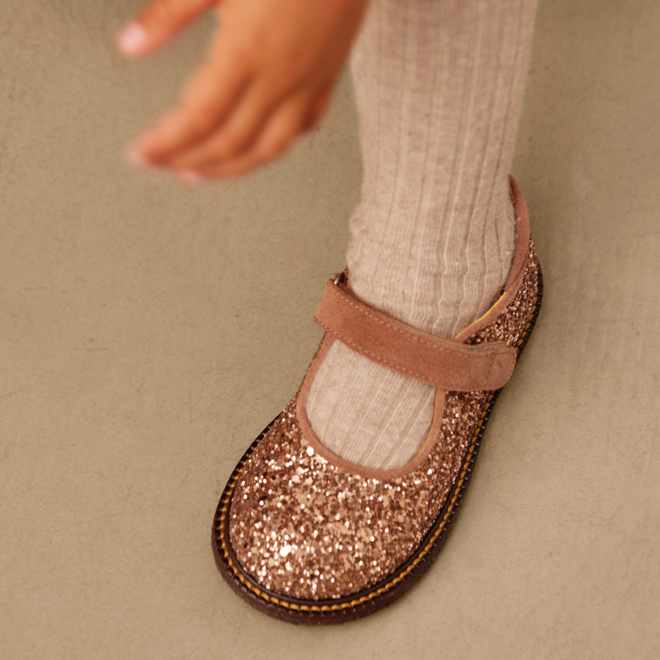Tüllschuhe mit funkelndem Glitzer