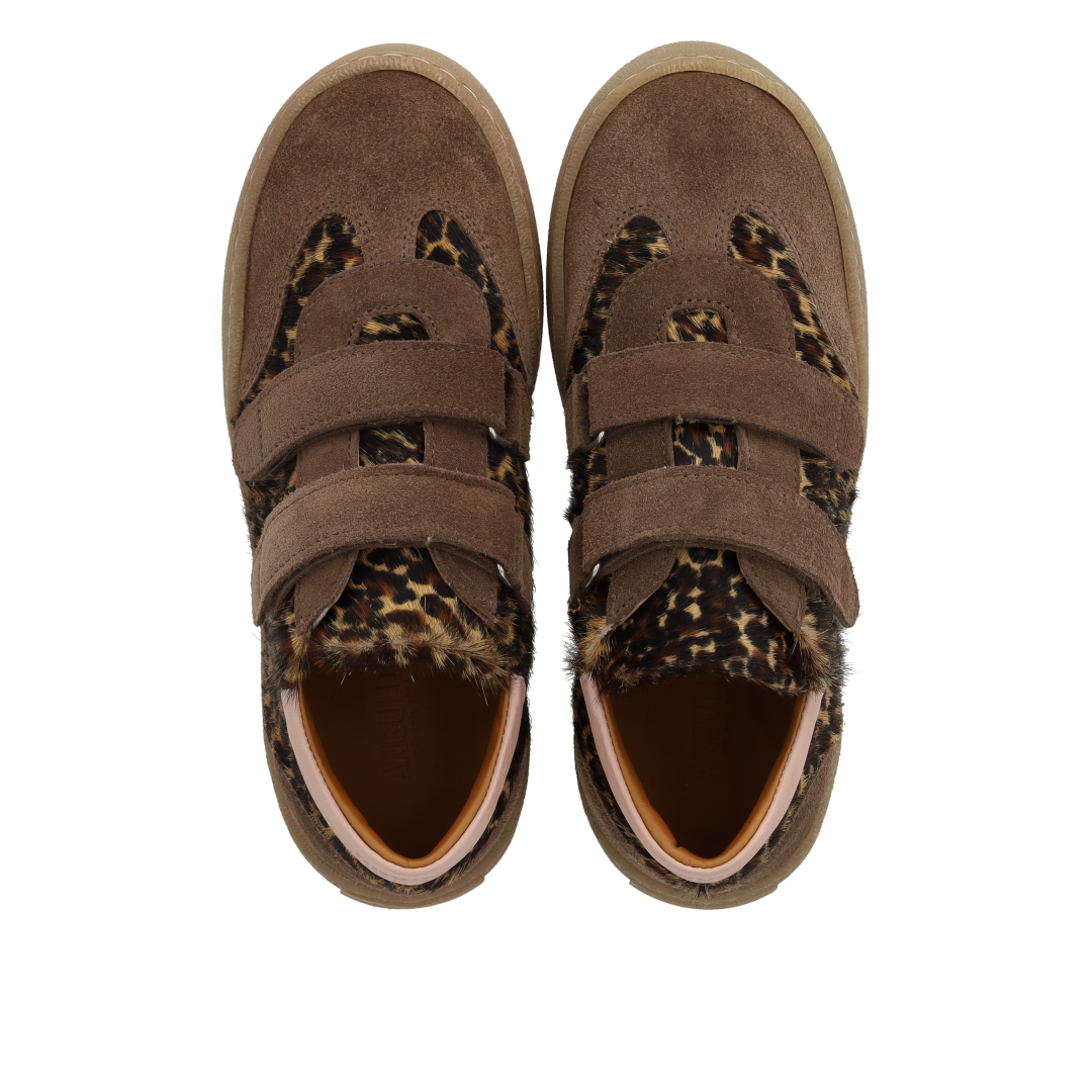 Court-Style-Sneaker mit Ponyfell