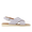 Sandale mit Kreuzriemen und Schnallenverschluss