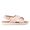 Gepolsterte Sandale mit Kreuzriemen und Schnallenverschluss