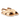 Gepolsterte Sandale mit Kreuzriemen und Schnallenverschluss
