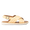 Gepolsterte Sandale mit Kreuzriemen und Schnallenverschluss