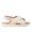 Gepolsterte Kreuzsandale mit Schnallenverschluss