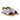 Gepolsterte Sandale mit Kreuzriemen und Schnallenverschluss
