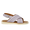 Gepolsterte Sandale mit Kreuzriemen und Schnallenverschluss