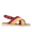 Gepolsterte Sandale mit gekreuzten Riemen und Schnallenverschluss
