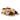 Gepolsterte Sandale mit Kreuzriemen und Schnallenverschluss