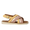 Gepolsterte Sandale mit Kreuzriemen und Schnallenverschluss