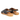 Sandale mit überkreuzten Riemen, Ziernähten und Schnalle