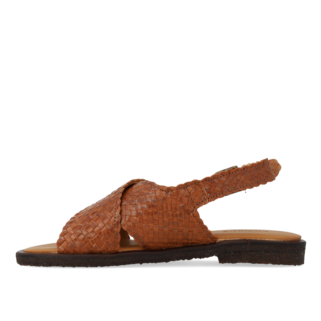 Handgeflochtene Riemchensandale