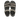 Sandal mit dreifachem Klettverschluss