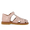 Sandale mit geschlossener Spitze und Blumendetails