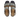 Riemensandale mit funkelndem Glitzer