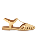 Flache Sandale mit schönem organischem Frontdetail