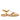Flache Sandale mit schönem organischem Frontdetail