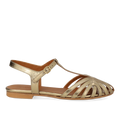 Flache Sandale mit schönem organischem Frontdetail