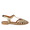 Flache Sandale mit schönem organischem Frontdetail