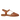 Flache Sandale mit schönem, organischem Frontdetail
