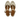 Flache Sandale mit schönem organischem Frontdetail