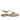Flache Sandale mit schönem organischem Frontdetail