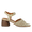 Handgeflochtene Sandale mit skulpturalem Absatz
