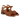 Handgeflochtene Sandale mit skulpturalem Absatz