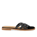 Slip-on-Sandale mit geflochtenem Detail