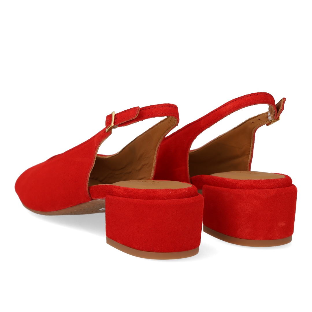 Hochhackige Slingback-Sandalette mit offener Spitze