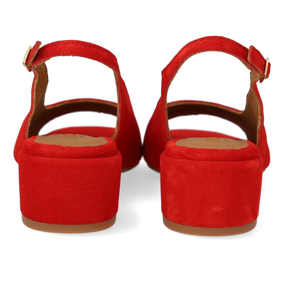 Hochhackige Slingback-Sandalette mit offener Spitze