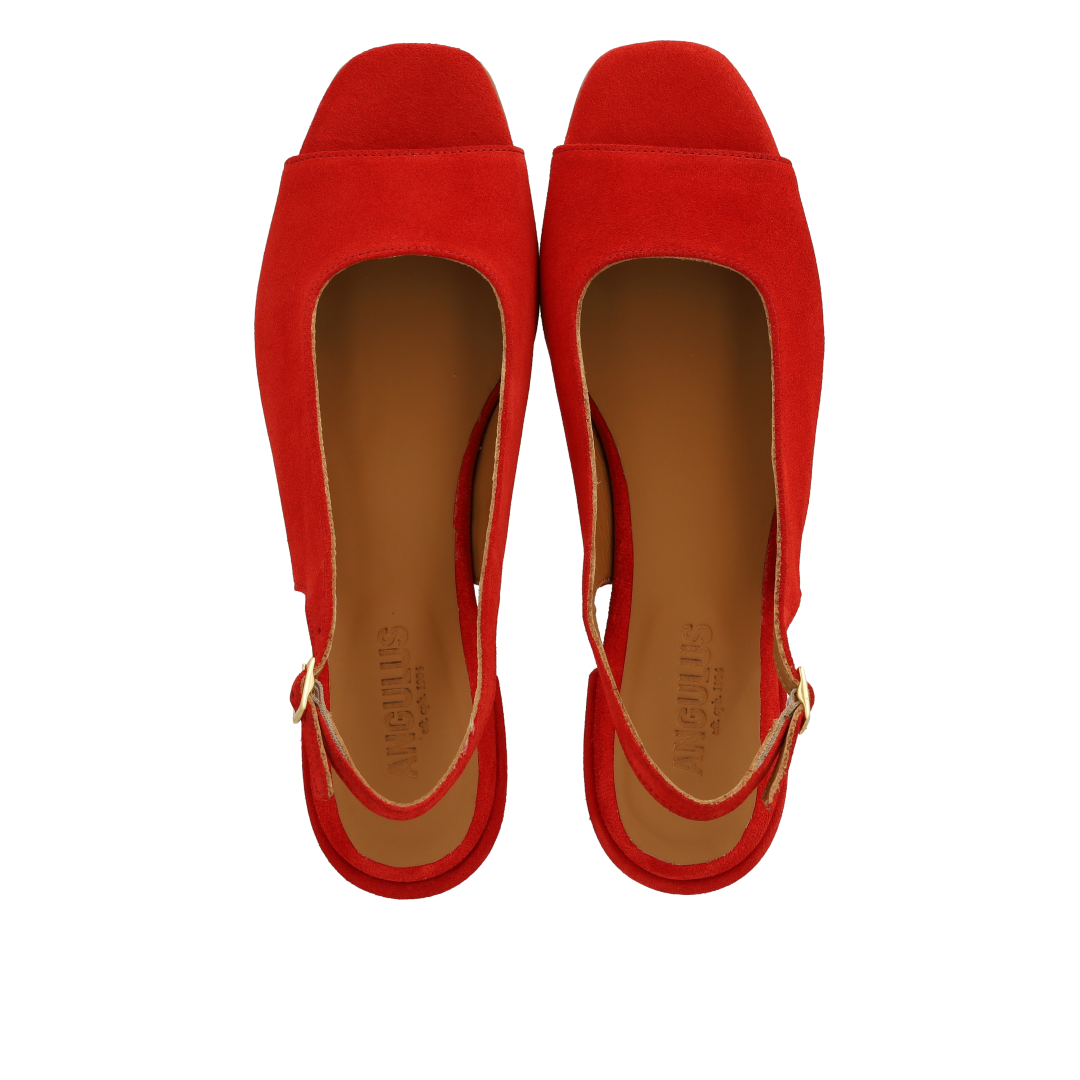 Hochhackige Slingback-Sandalette mit offener Spitze