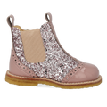 Klassischer Chelsea-Stiefel mit funkelndem Glitzer