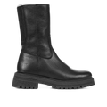 Mittelhoher Stiefel mit Gummizug und Reißverschluss